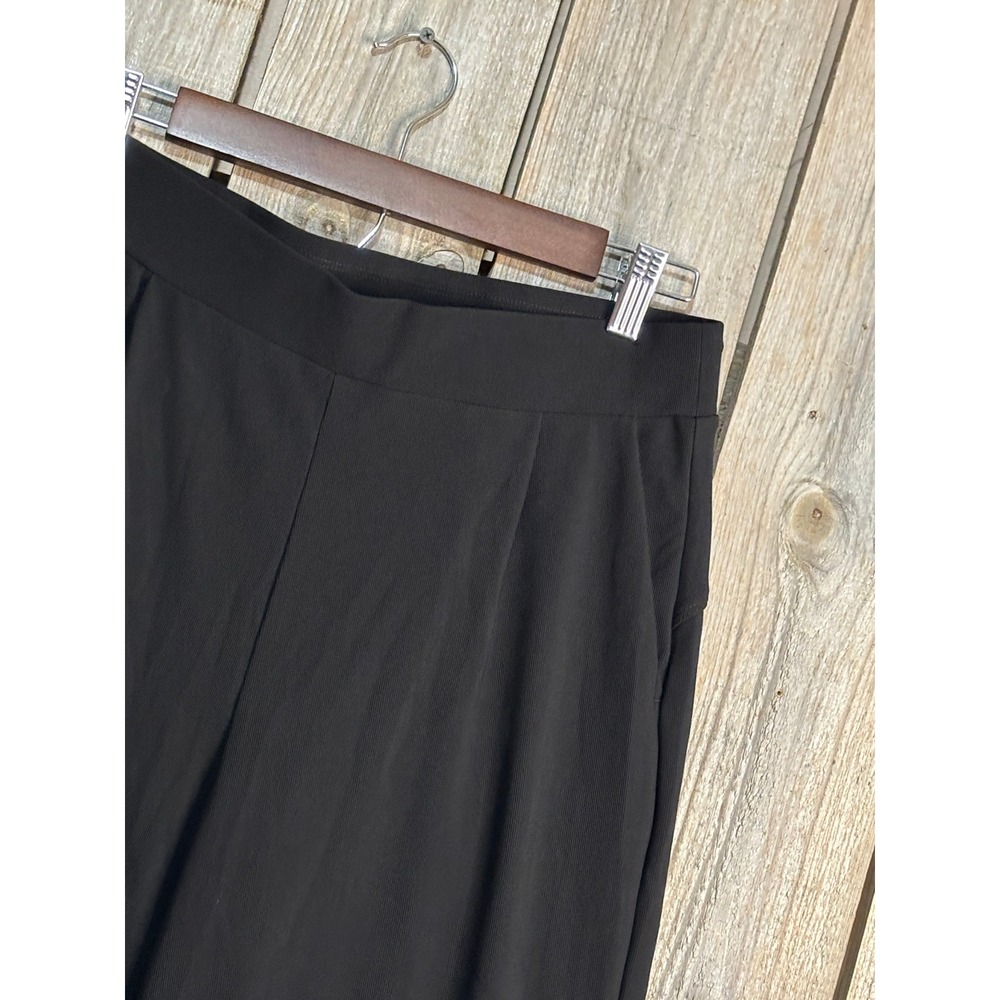 Halara Black Wide Leg Pleated High Waisted Dress Pants‎ Size M Regular 02770955 - Picture 2 of 6